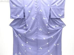 駒絽櫛簪模様小紋着物